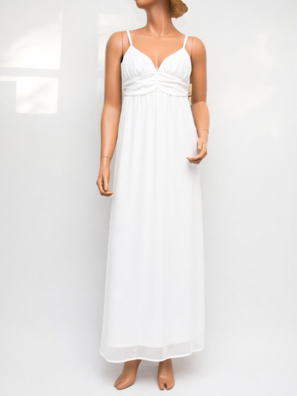 Tommy Bahama White Long Maxi Foam Cup Dress TSW34306c